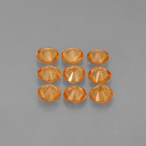 Achetez naturel ct orange grenat spessartite gems, coupe roude, en provenance mozambique chez gemselect. en stock, livraison internationale!