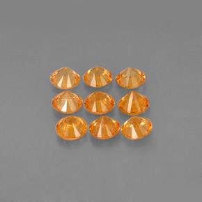 Achetez naturel ct orange grenat spessartite gems, coupe roude, en provenance mozambique chez gemselect. en stock, livraison internationale!