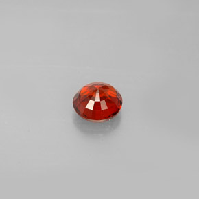 Grenat Spessartite Orange foncé Rouge naturelle Coupe roude, 0.79 ct, VVS-VS