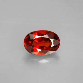 Grenat Spessartite Rouge orange naturelle Coupe ovale, 2.14 ct, VVS-VS