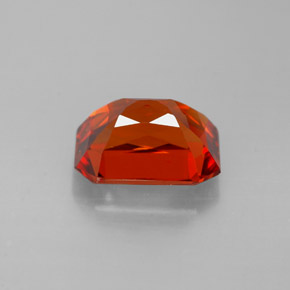 Grenat spessartite orange naturelle taille émeraude, 2,50 ct, VVS-VS
