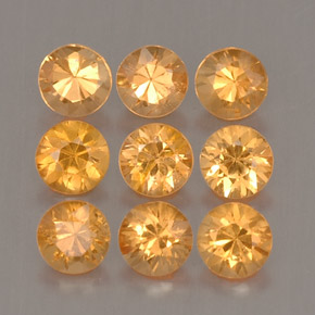 Achetez naturel ct orange grenat spessartite gems, coupe roude, en provenance mozambique chez gemselect. en stock, livraison internationale!