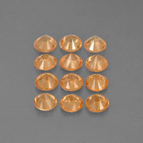 Achetez naturel ct Orange Grenat Spessartite gems, Coupe roude, En provenance Mozambique chez GemSelect. En stock, livraison internationale!