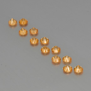Achetez naturel ct orange grenat spessartite gems, coupe roude, en provenance mozambique chez gemselect. en stock, livraison internationale!