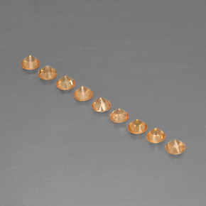 Achetez naturel ct Orange Grenat Spessartite gems, Coupe roude, En provenance Mozambique chez GemSelect. En stock, livraison internationale!