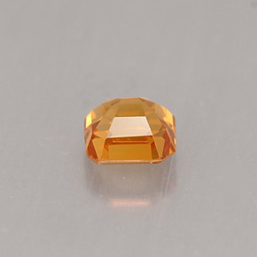 Grenat spessartite orange naturelle taille émeraude, 0,41 ct, VS