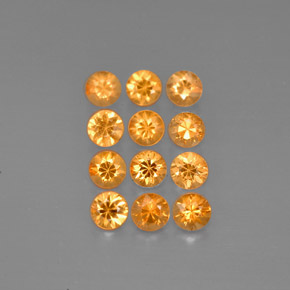 Achetez naturel ct orange grenat spessartite gems, coupe roude, en provenance mozambique chez gemselect. en stock, livraison internationale!