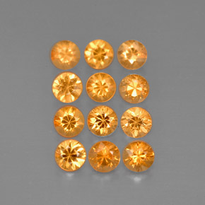 Achetez naturel ct orange grenat spessartite gems, coupe roude, en provenance mozambique chez gemselect. en stock, livraison internationale!