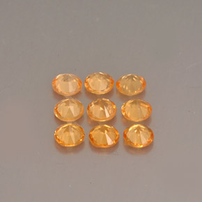 Achetez naturel ct orange grenat spessartite gems, coupe roude, en provenance mozambique chez gemselect. en stock, livraison internationale!