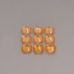Achetez naturel ct Orange Grenat Spessartite gems, Coupe roude, En provenance Mozambique chez GemSelect. En stock, livraison internationale!