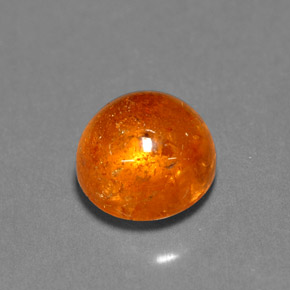 Grenat spessartite orange naturelle transparent, 3,93 ct, transparent / translucide