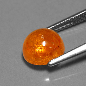 Grenat spessartite orange naturelle transparent, 3,93 ct, transparent / translucide