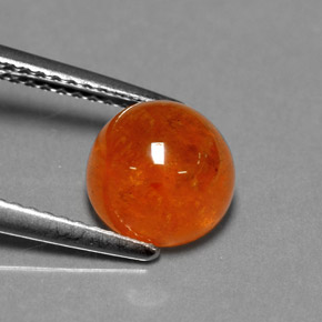 Grenat spessartite orange naturelle transparent, 3,94 ct, transparent / translucide