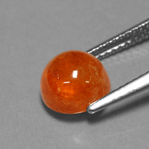 Grenat spessartite orange naturelle transparent, 3,94 ct, transparent / translucide