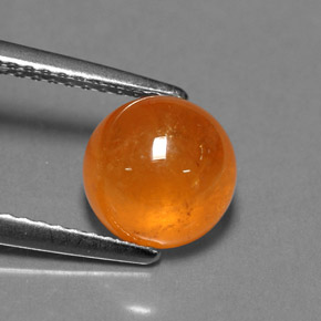 Grenat spessartite orange naturelle transparent, 3,68 ct, transparent / translucide
