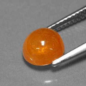 Grenat spessartite orange naturelle transparent, 3,68 ct, transparent / translucide