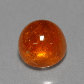 Grenat Spessartite Orange naturelle Transparent, 3.42 ct, Transparent / Translucide