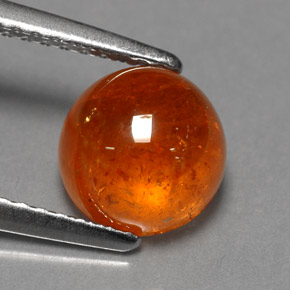 Grenat Spessartite Orange naturelle Transparent, 3.42 ct, Transparent / Translucide