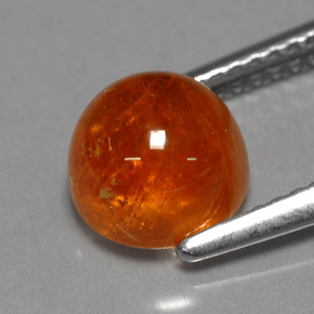 Grenat Spessartite Orange naturelle Transparent, 3.42 ct, Transparent / Translucide