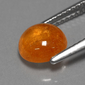 Grenat Spessartite Orange naturelle Transparent, 2.50 ct, Transparent / Translucide