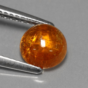 Grenat Spessartite Orange naturelle Transparent, 2.10 ct, Transparent / Translucide