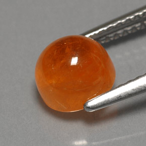 Grenat spessartite orange naturelle transparent, 2,87 ct, transparent / translucide