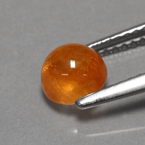 Grenat spessartite orange naturelle transparent, 1,70 ct, transparent / translucide