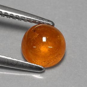 Grenat Spessartite Orange naturelle Transparent, 1.73 ct, Transparent / Translucide