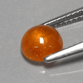 Grenat Spessartite Orange naturelle Transparent, 1.73 ct, Transparent / Translucide