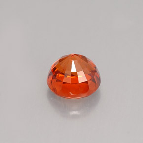 Grenat Spessartite Mandarine Orange naturelle Coupe roude, 1.22 ct, VS