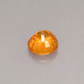 Grenat Spessartite Orange naturelle Coupe roude, 1.01 ct, VS