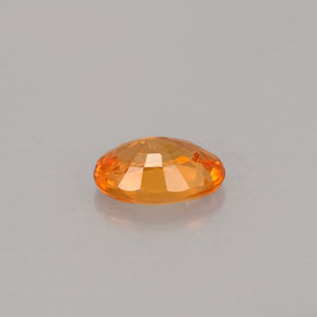 Grenat spessartite orange naturelle coupe ovale, 0,60 ct, VS-SI