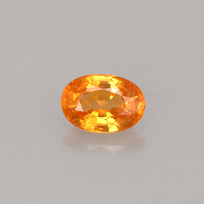 Grenat spessartite orange naturelle coupe ovale, 0,73 ct, VS-SI