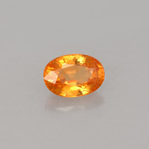 Grenat spessartite orange naturelle coupe ovale, 0,73 ct, VS-SI