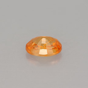 Grenat spessartite orange naturelle coupe ovale, 0,73 ct, VS-SI