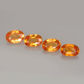 Achetez naturel ct orange grenat spessartite gems, coupe ovale, en provenance mozambique chez gemselect. en stock, livraison internationale!
