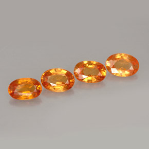 Achetez naturel ct orange grenat spessartite gems, coupe ovale, en provenance mozambique chez gemselect. en stock, livraison internationale!