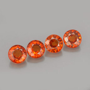 Achetez naturel ct orange grenat spessartite gems, coupe roude, en provenance mozambique chez gemselect. en stock, livraison internationale!