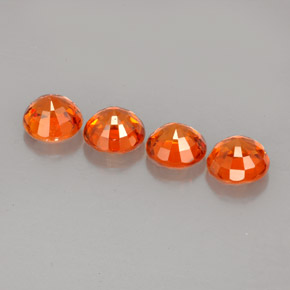 Achetez naturel ct orange grenat spessartite gems, coupe roude, en provenance mozambique chez gemselect. en stock, livraison internationale!