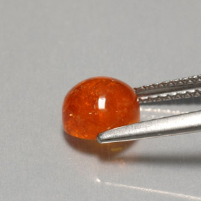 Grenat spessartite orange naturelle transparent, 2,47 ct, transparent / translucide