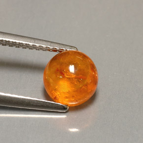 Grenat spessartite orange naturelle transparent, 2,32 ct, transparent / translucide