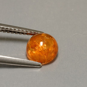Grenat Spessartite Orange naturelle Transparent, 2.04 ct, Transparent / Translucide