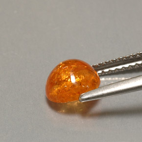 Grenat Spessartite Orange naturelle Transparent, 2.04 ct, Transparent / Translucide