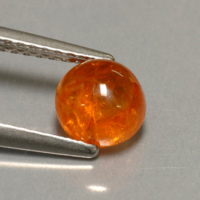Grenat spessartite orange naturelle transparent, 1,43 ct, transparent / translucide