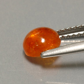 Grenat spessartite orange naturelle transparent, 1,43 ct, transparent / translucide