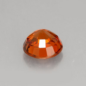 Grenat spessartite orange naturelle coupe roude, 1,06 ct, VS
