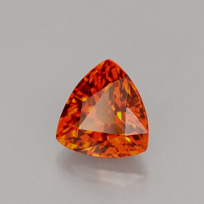 Grenat spessartite orange naturelle trillion, 1,55 ct, VS