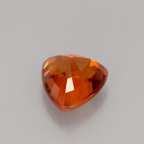 Grenat spessartite orange naturelle trillion, 1,55 ct, VS