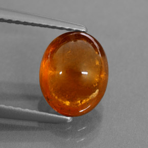 Grenat spessartite orange naturelle transparent, 3,66 ct, transparent / translucide