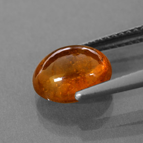 Grenat spessartite orange naturelle transparent, 3,66 ct, transparent / translucide